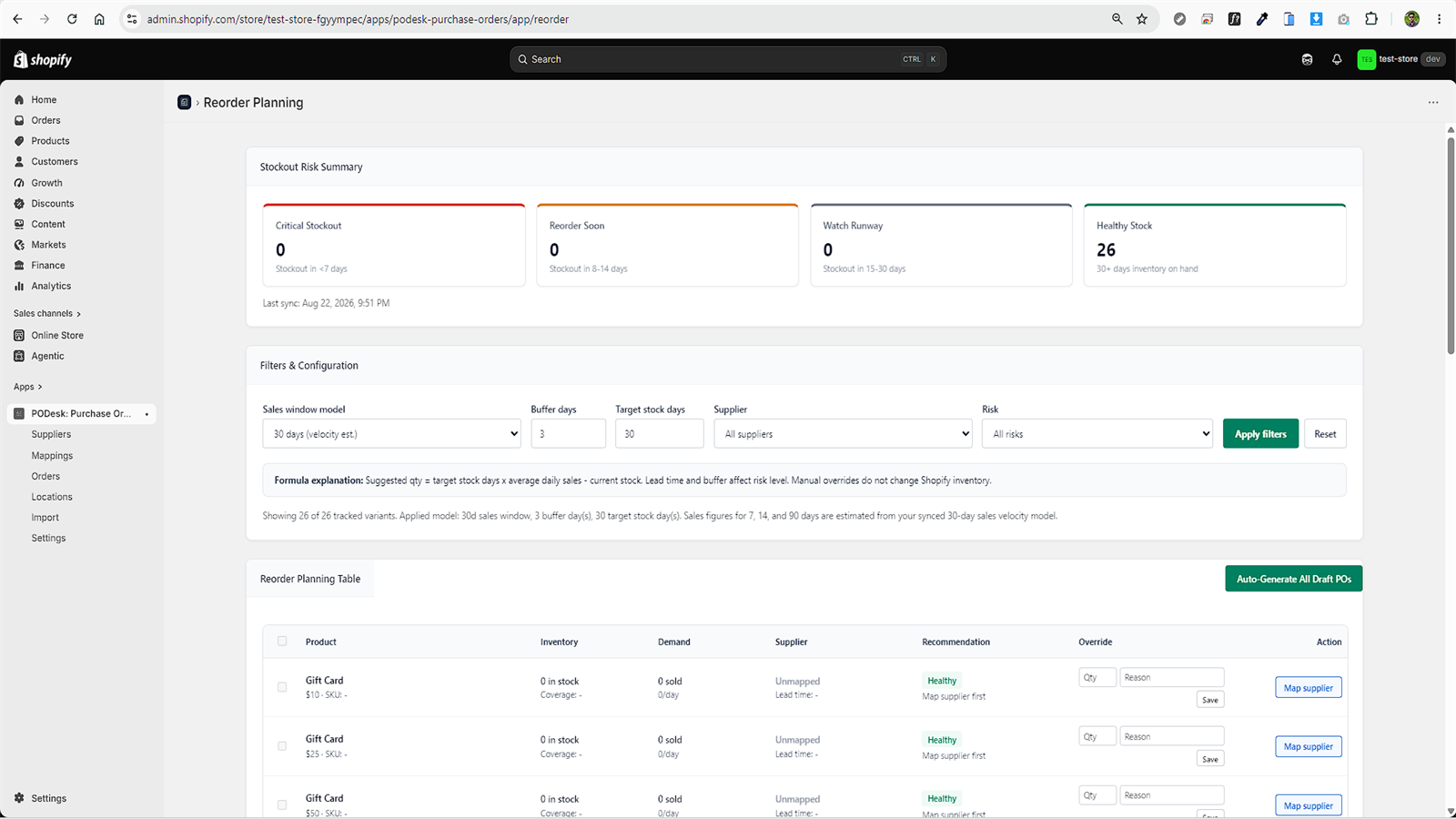 Mastering Shopify Reorder Points & Safety Stock: The Ultimate Purchasing Formula